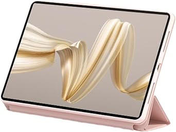 Multi-Angle Folding Protective Cover with TPU Shell for Huawei MatePad Pro 12.2 Inch 2024 2025 Model Tablet Pink