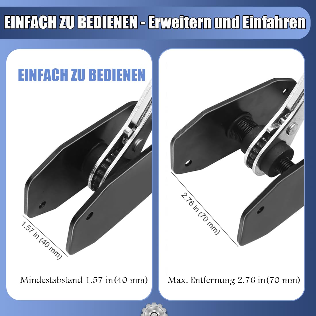 Bremskolbenrücksteller,Bremsenrücksteller Bremssattel-Presswerkzeug,Bremssattel-Spreizer,4-in-1-Universal-Scheibenbremssattel-Kompressionswerkzeug, Ratschenkolben-Spreizer