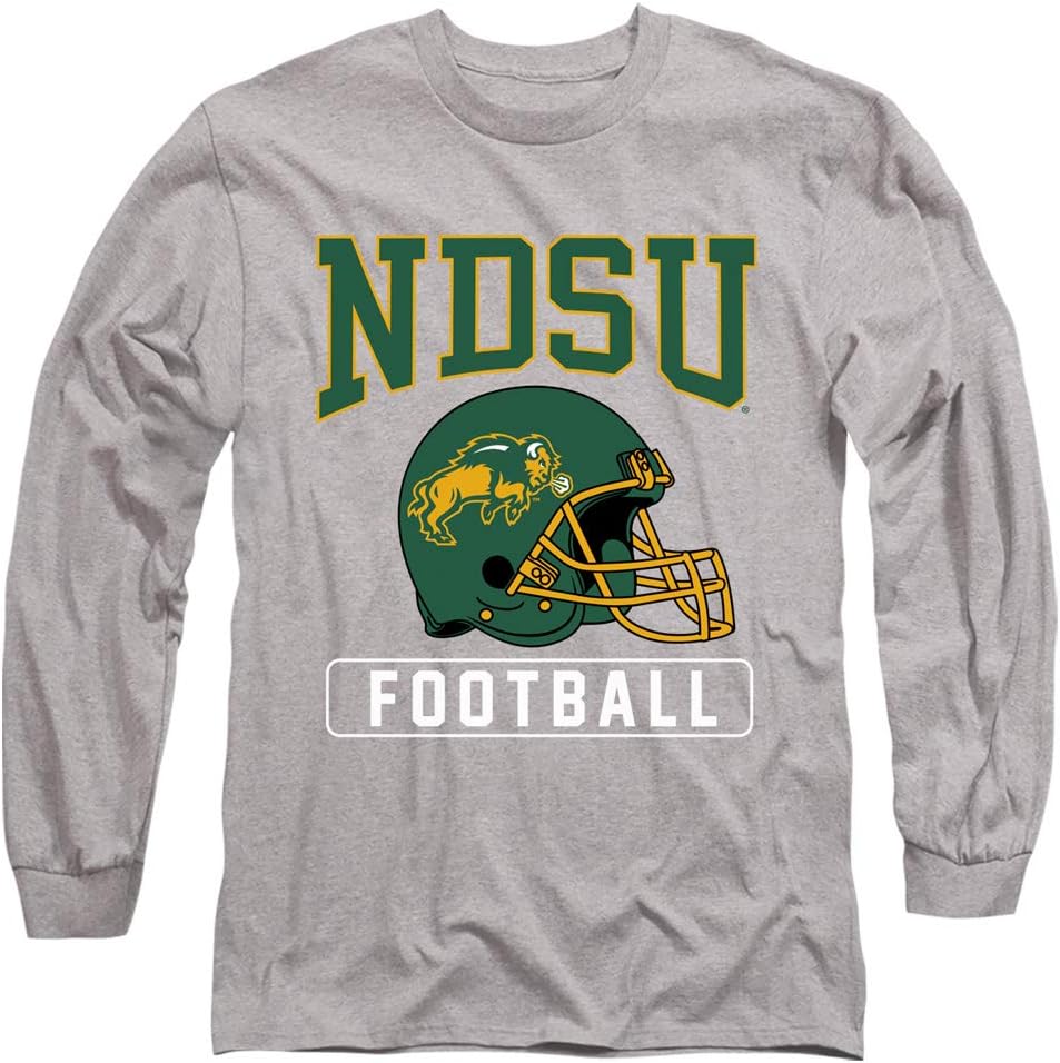 North Dakota State University Official Football Helmet Unisex Adult Long-Sleeve T Shirt