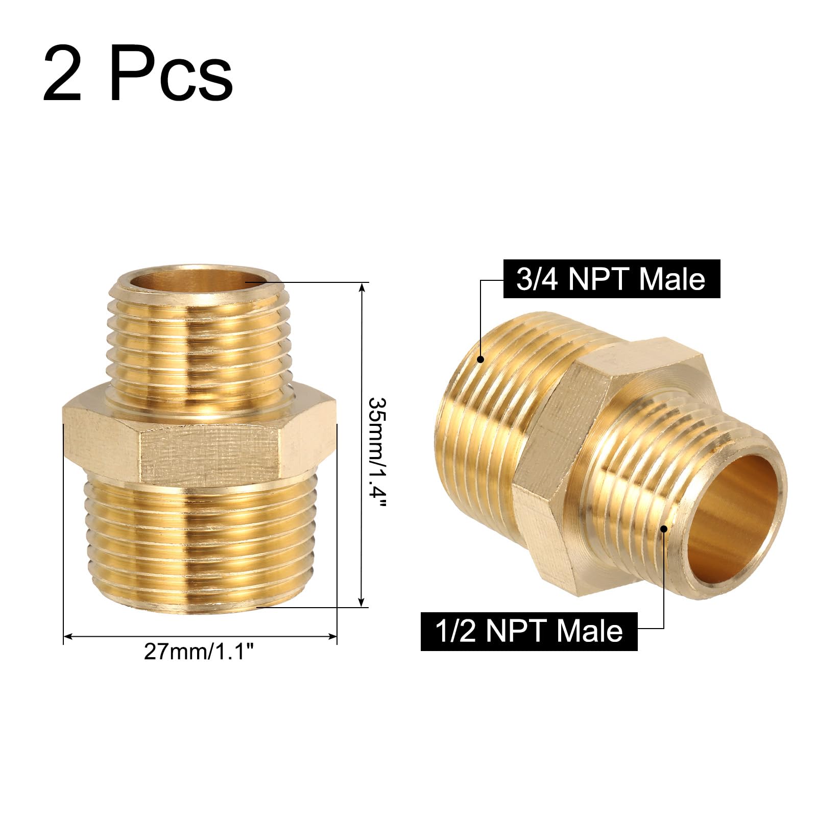 asimocraftsasiblaster真鍮　未使用新品　セット uxcell 真鍮ねじ 込み管継手 メス 六角ブッシュアダプター G1/4