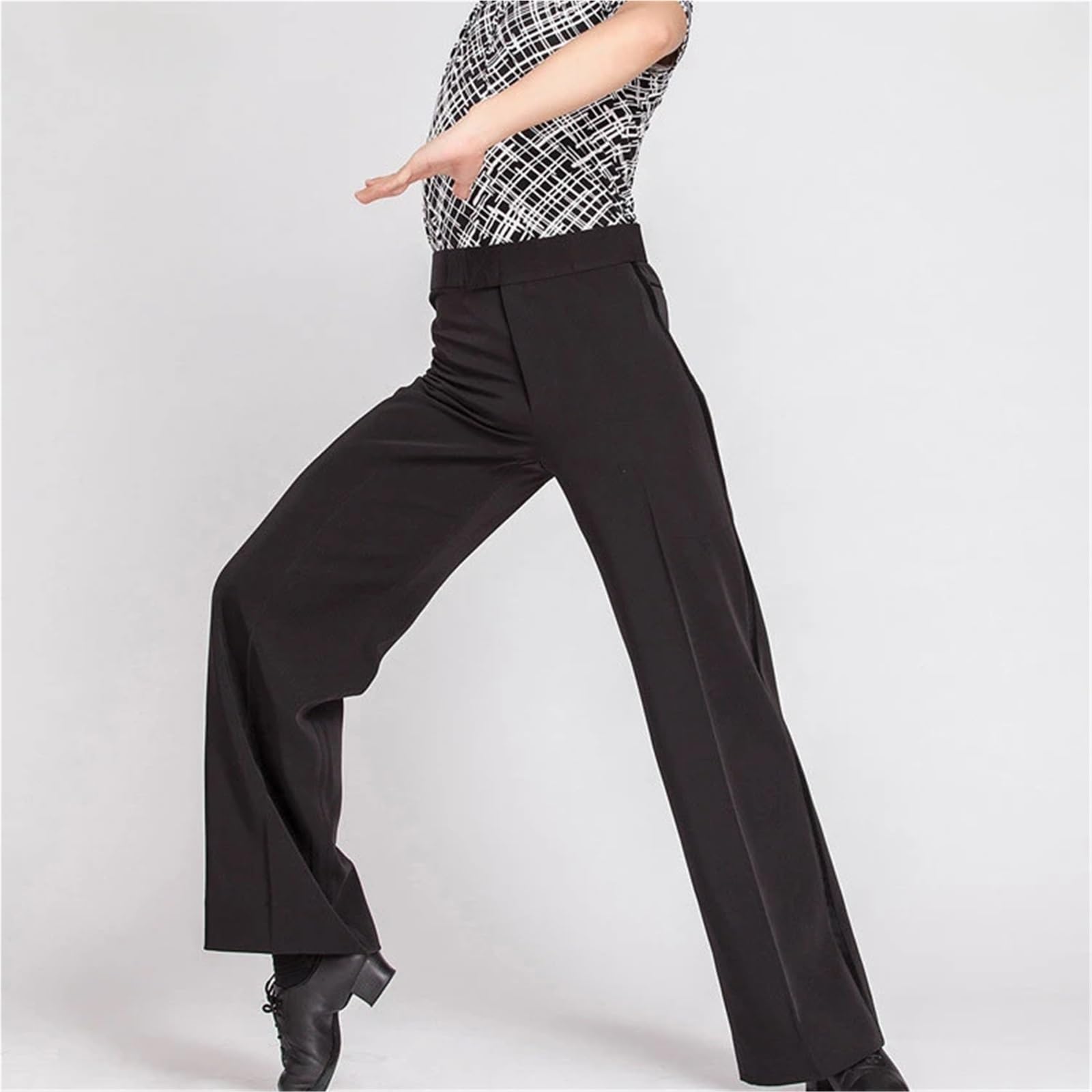 Pantalones De Baile Salón con Banda Lateral For Hombre, Rectos, Jazz, For Latino, For Práctica para Hombre, Salsa, Jazz, Danza