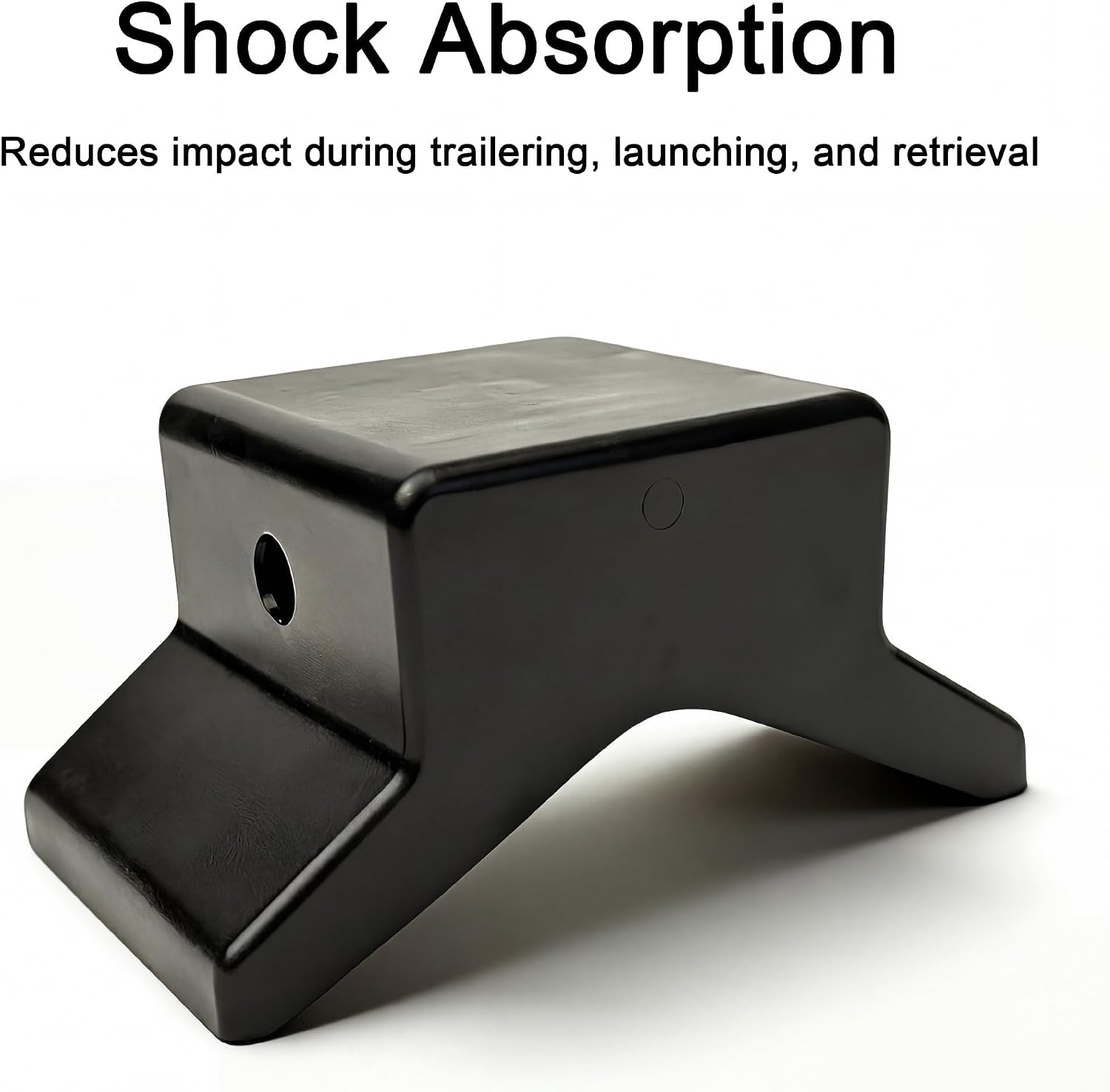 4" Boat Trailer V Bow Stop Rubber V Bow Stop fits 4" Bracket with 1/2" Shaft