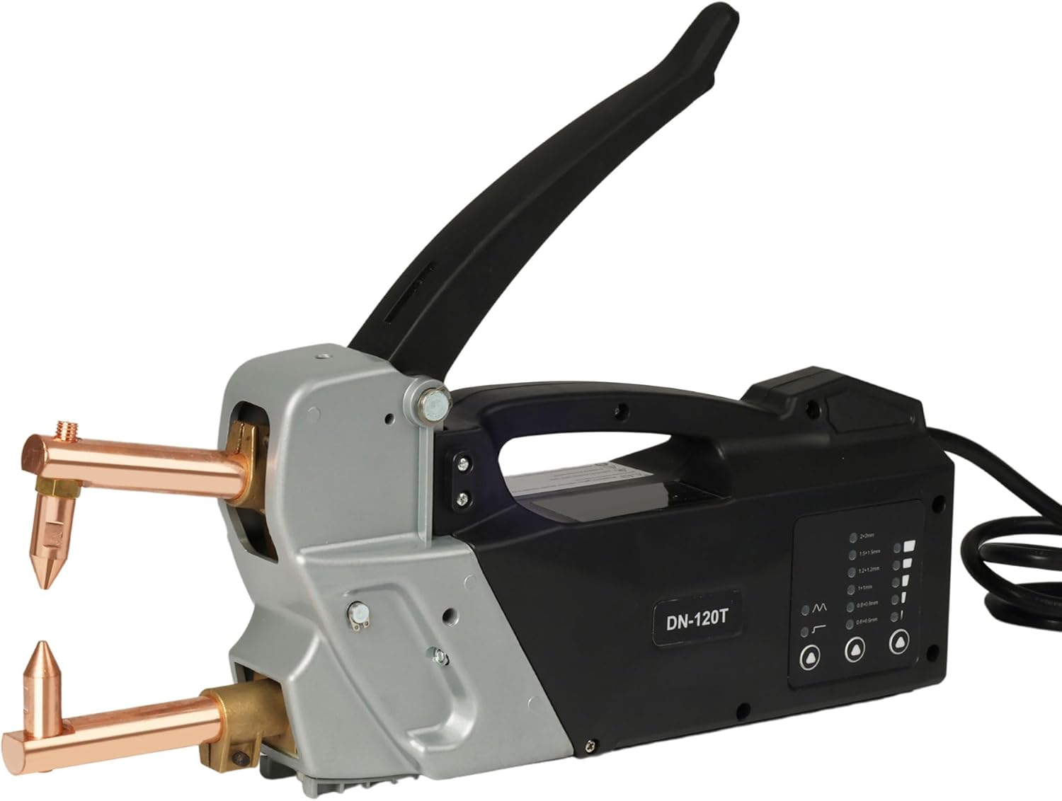 U.S. Solid Portable Spot Welder Welding Parameters Adjustable, 2+2mm Metal Sheet Spot Welding Machine with Handheld Welding Tip Gun, 110V Single Phase