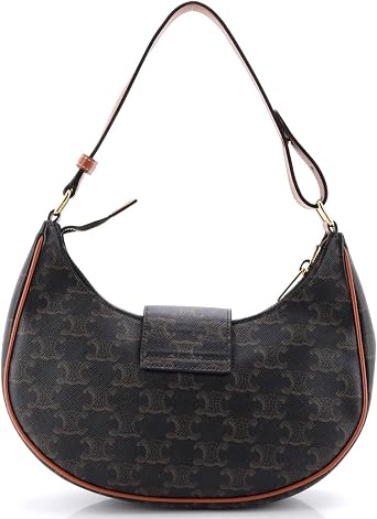 Pre-Loved Ava Triomphe Bag Triomphe Coated Canvas, Brown