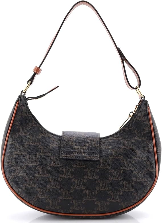 Pre-Loved Ava Triomphe Bag Triomphe Coated Canvas, Brown