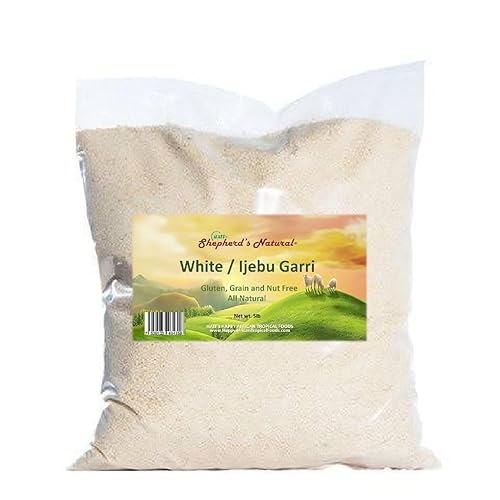 Miniatura 4 de Ijebu GarriGari Bolsa de 5 libras 80 onzas por HATF's Shepherd's Natural, 100% natural - Sin arena - Sabor auténtico - para EBA - Sin conservantes