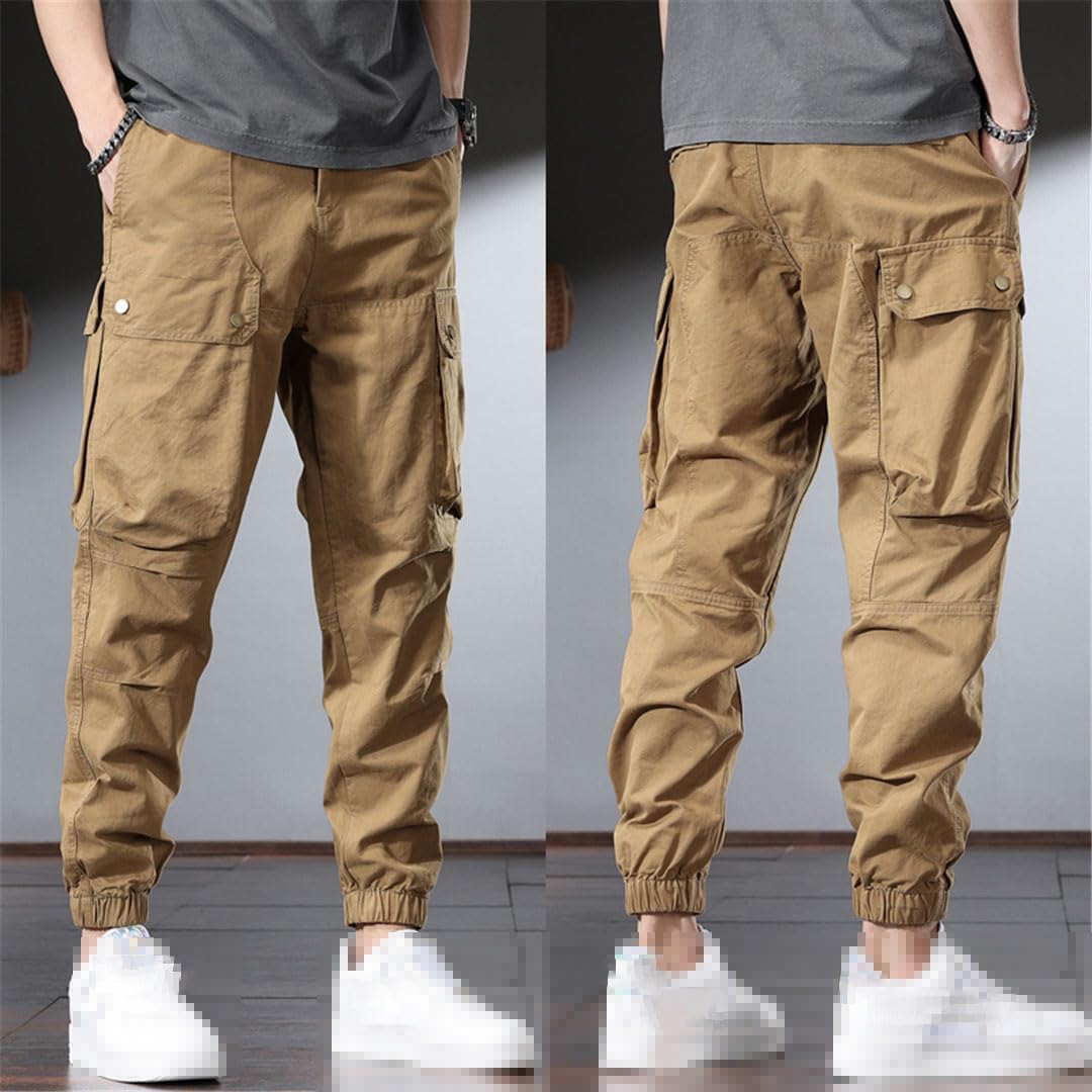 Vogrtcc Pantalones Cargo para Hombre Pantalones De Chándal Holgados Casuales Tácticos