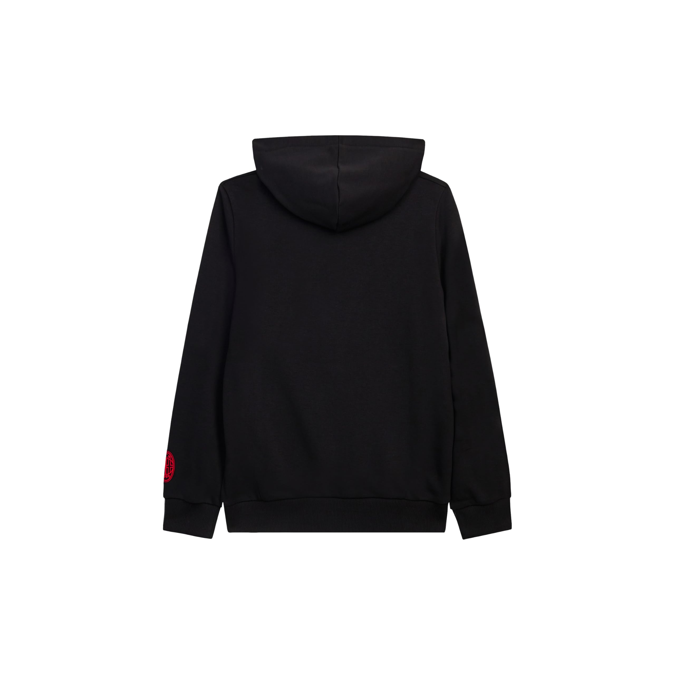 AC Milan - Felpa con Cappuccio Culture Milan, Colore Nero, Ragazzo 12 Anni, Prodotto Ufficiale