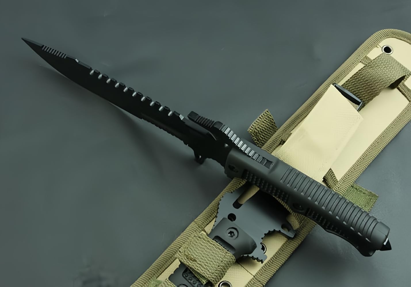 FARDEER Knife GJ29 Outdoor Camping Tool Knife, zawiera brązową skórzaną osłonę, narzędzie kempingowe do wędkowania, polowania, aktywności sportowej