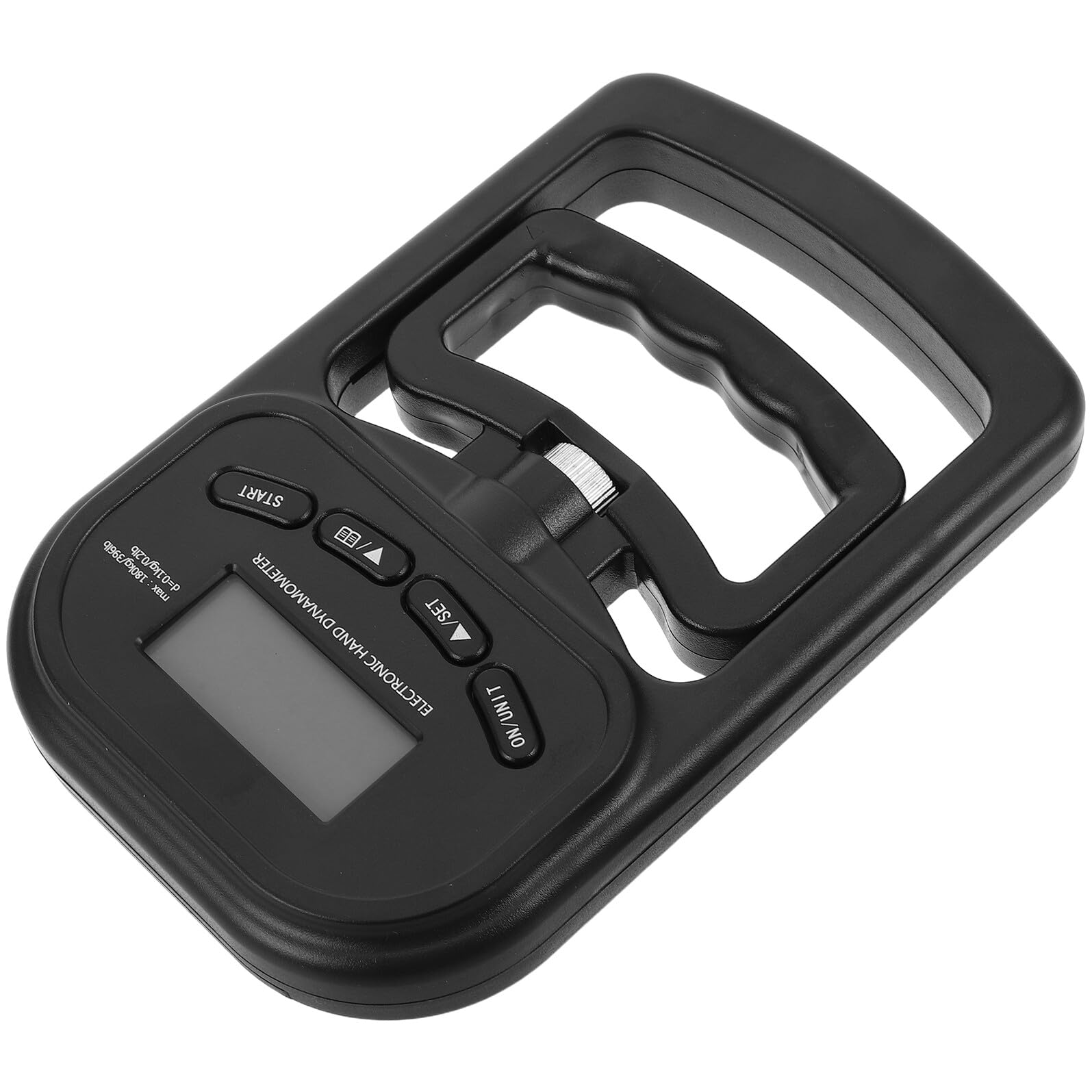 Dinamómetro de Agarre Manual Digital Recargable 180 Kg con Pantalla LCD, Medidor de Fuerza para Entrenamiento Deportivo en Gimnasio y Rehabilitación, Equipo Portátil para