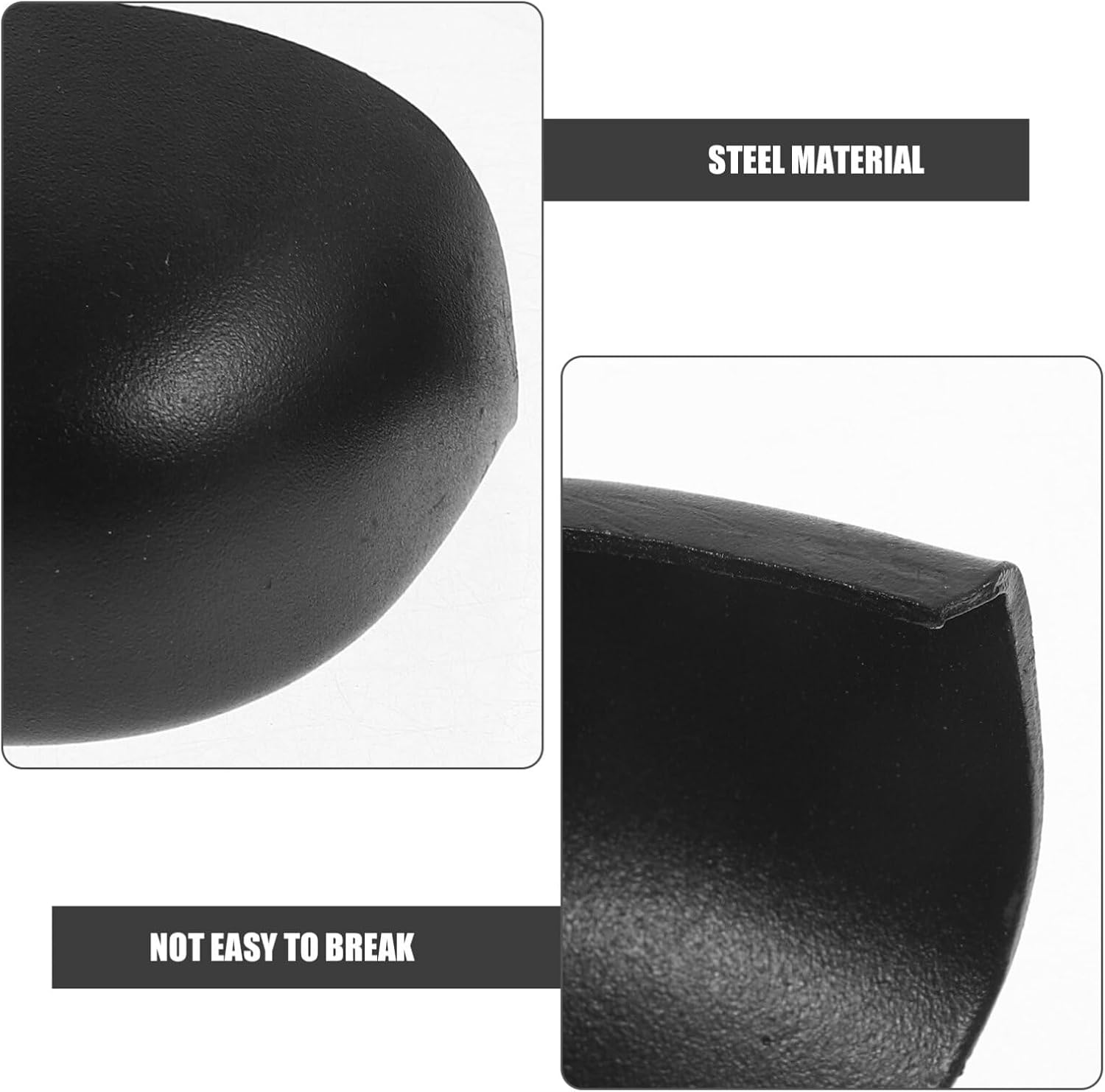 LIFKOME 3 Pairs Steel Toe Guard Steel Work Shoes Toe Covers Metatarsal Guards Safety Shoe Toe Caps for Men and Women Black