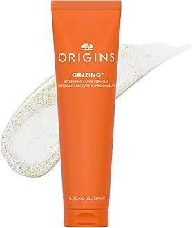 GinZing Gentle Exfoliating Cleanser | Visibly Refines Pores & Brightens | With Caffeine, Ginseng & Jojoba Beads, 5 Fl Oz
