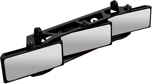Miniatura 6 de SuperATV Espejo retrovisor de 3 paneles con abrazaderas de 1.75 pulgadas para Polaris General 2016+ | Polaris General 4 2017+ | Ancho: 20 pulgadas;