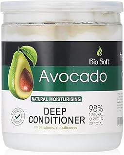 بلسم الشعر بالأفوكادو – ترطيب عميق للشعر الكيرلي والتالف – تركيبة طبيعية بنسبة 98% – بدون بارابين أو سيليكون I من صيدلية الصفوة