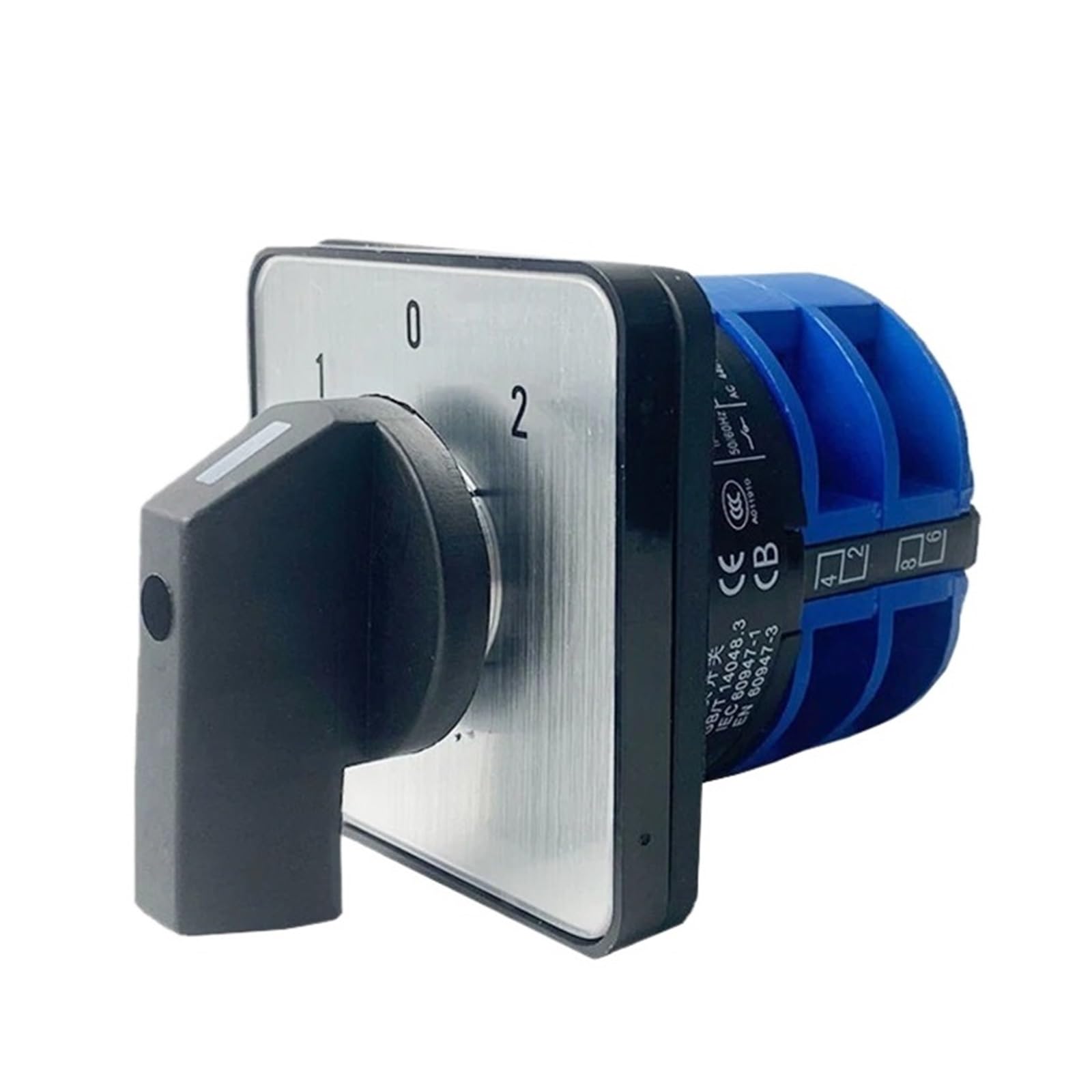 YWZVBSDCS 32A Three Position 2 Poles 8 Screws Cam Rotary Switch Manual Transfer Changeover Universal Selector LW26 YMW26-32/2
