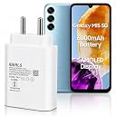 IBERLS 25W Pd 3A Type-C Super Fast Adapter Compatible with Samsung M35/M17/M17e/M06/M36/M07/M56/M16/ M55s/M05/M15/M55/Tablet/Galaxy Watch- Charge Your Device with 25 Watt USB C Fast Charger- White gallery image