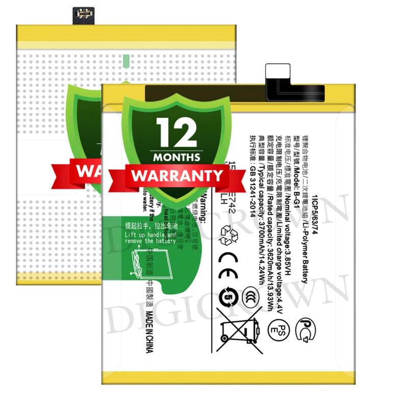 Image of Original B-G1 Battery Compatible for Vivo V15 Pro (Vivo 1818) - (3700mAh) - 1 Year Warranty DF7
