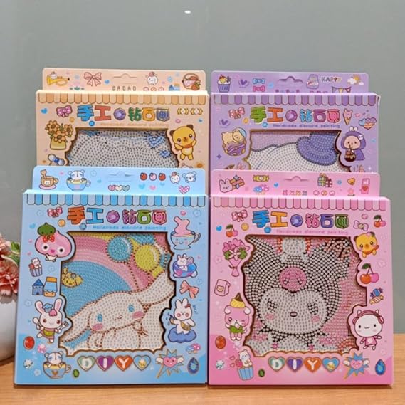 Paaroots Pack of 1 Set Diamond Painting Kits for Kids DIY Diamond Art