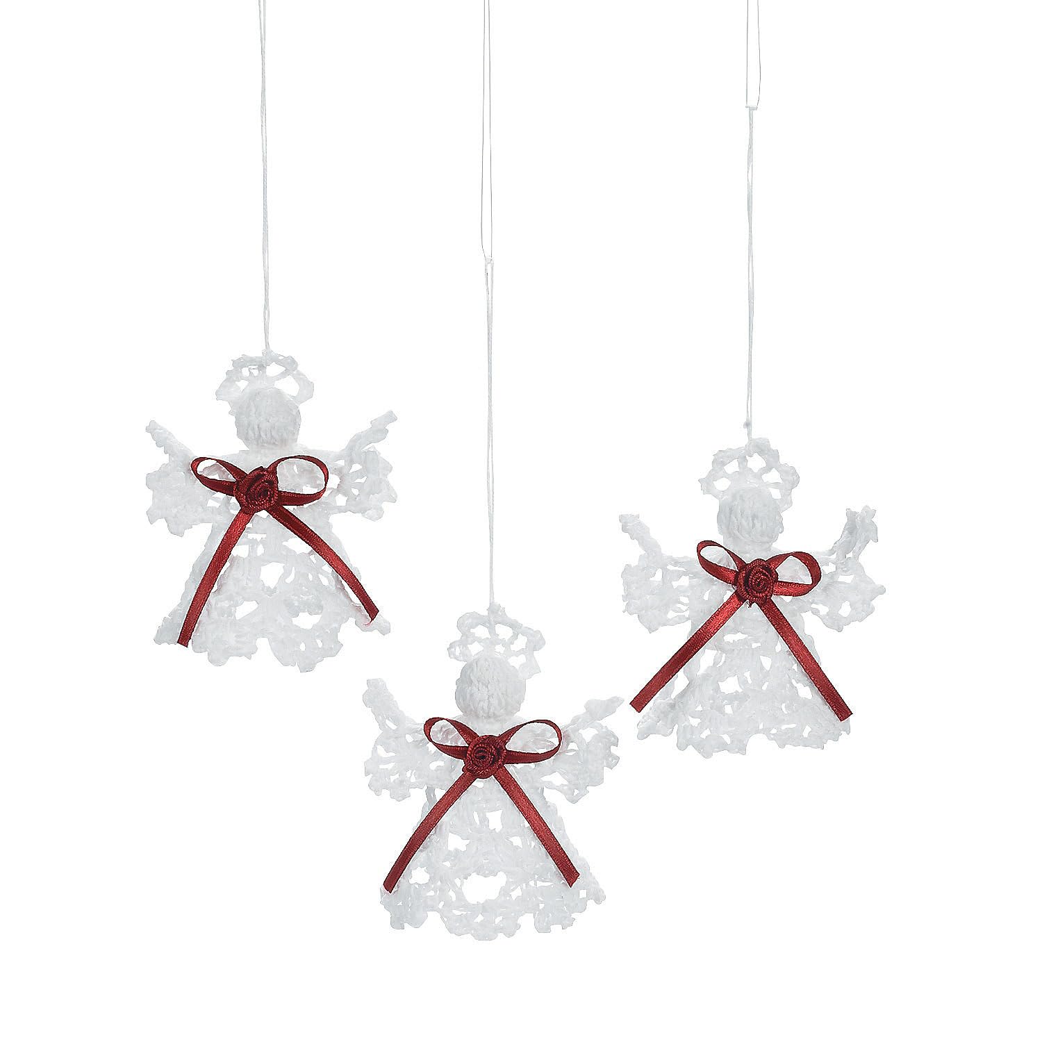 Kit DIY Ange En Crochet – Débutant – Pour Décoration Sapin De Noël – Inclut Fil, Crochet, Instructions – Cadeau Créatif