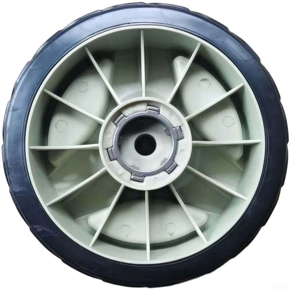 Ruedas de cortacésped de 7-3/4 pulgadas para Honda HRU Series, ruedas traseras para cortacésped con doble rodamiento de bolas y construcción de plástico metálico, alta tracción (como se