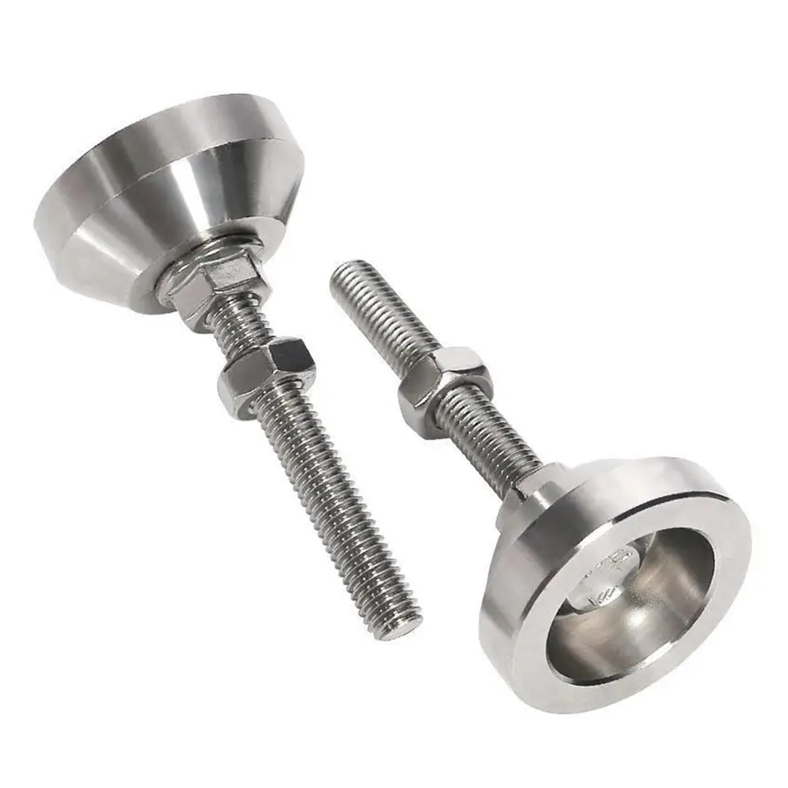 4 regulowane nóżki do mebli M6 M8 M10 M12 | Obrabiarka ze stałą śrubą ze stali nierdzewnej 304 z zakresem regulacji 13–63 mm(D40xm8x50,4 PCS)