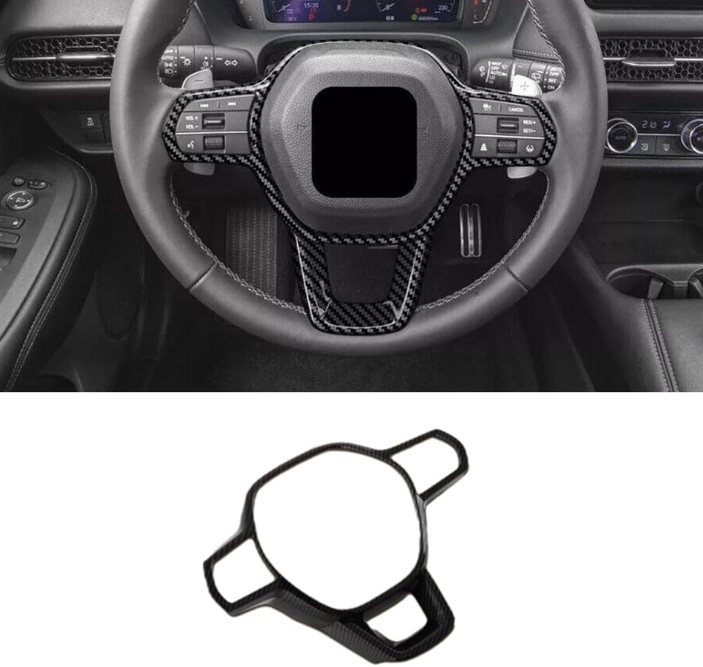 XITER 14pcs Instrument Panel Console Center Frame Decorative Trims Steering Wheel Cover molding Automotive Full set of car interiors For Honda HRV 2023 2024 2025 2026(Carbon Fiber)