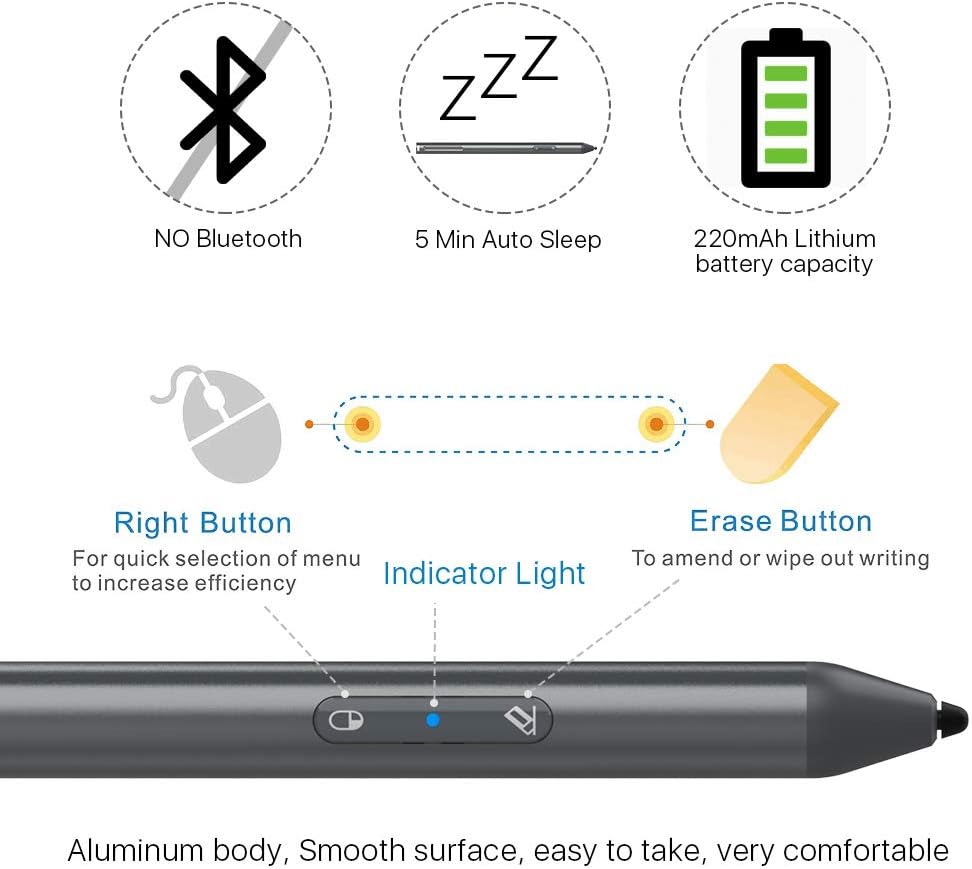 Hоttеѕt Sаlе Surface Pen,Microsoft Certified MPP 2.0 Tilt Shadow 4096 Pressure Sensitivity Surface Pro Pen,Rechargeable Surface Stylus for Surface Pro Series/Book/Studio/Go/Laptop (Green) Tесh Dеаlѕ 🔥 Surface Pen,Microsoft Certified MPP 2.0 Tilt Shadow 4096 Pressure Sensitivity Surface Pro Pen,Rechargeable Surface Stylus for Surface Pro Series/Book/Studio/Go/Laptop (Green)