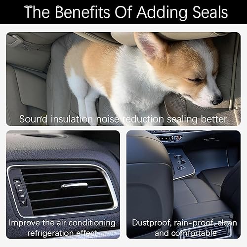 Miniatura 7 de Tira de sellado de goma autoadhesiva de doble capa para puerta de automóvil, 2 agujeros, tira universal de sellado contra la intemperie, aislamiento