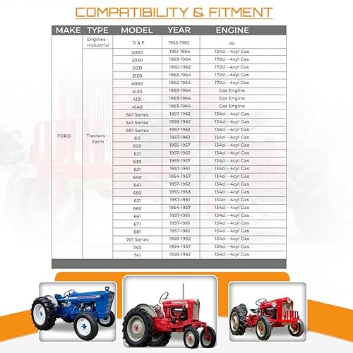 Miniatura 3 de Arrancador de 6V para Ford 2000 (1961-64) NAA Jubilee 1952-1954 y 1954 1955 F-100 Tractores 501 601 701 801 901 4000 New Holland 4030 4031 4040404 0