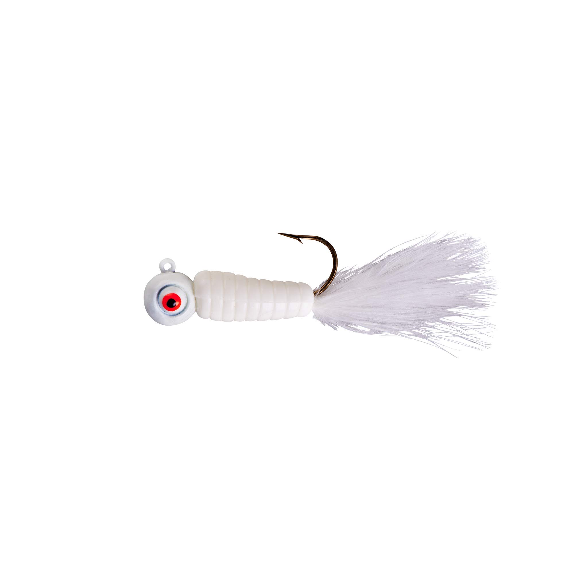 Lindy Fuzz-E-Grub Jig Fishing Lure with Soft Plastic Grub Body and Marabou Tail, Pack of 2