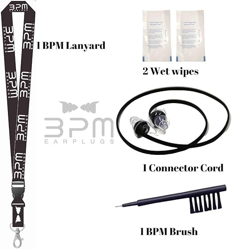 Miniatura 3 de BPM Tapones para los oídos de alta fidelidad para DJ, conciertos, oficina en casa y más. (Kit completo) Edición limitada