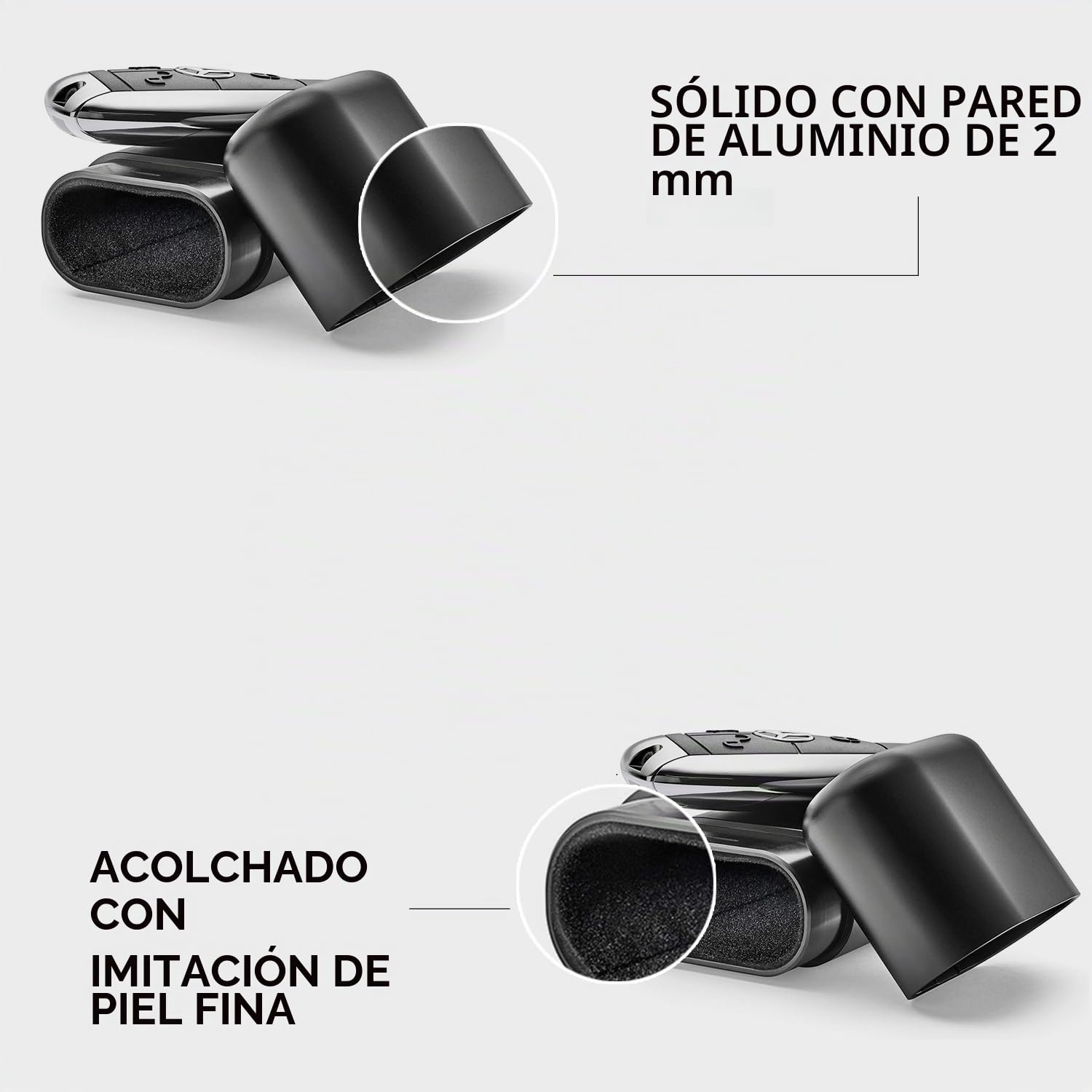 Caja de bloqueo de señal RFID premium - Escudo de señal de Faraday para llave de coche inteligente, estuche de bloqueo RFID