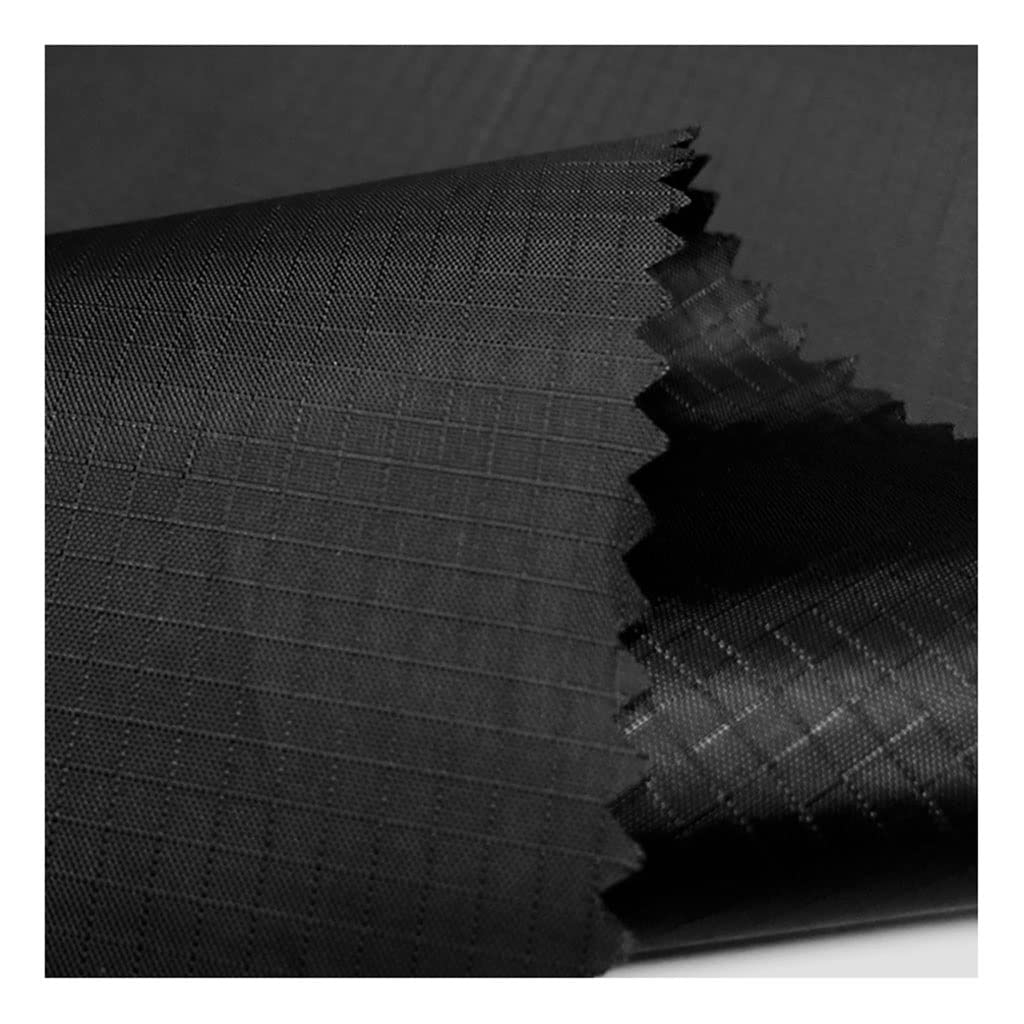 Bu 3/5/10 M Ripstop-Nylon for Den Außenbereich, Wasserdichtes Gewebe, Beschichtetes, Ultraleichtes, Wasserabweisendes Material, 150 cm Breit (Color : 11 Black, Size : 150cmx5M)