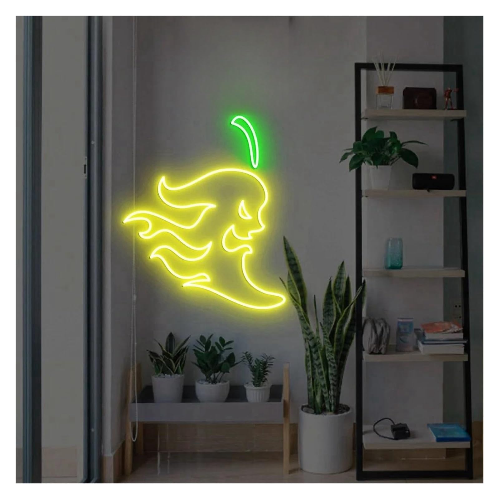 Lemst D Signs Lamp Pepper Neon Sign Chili Light For Bedroom Game Room Shop Restaurant Bar Club Home Persinalize Wall Art Ecor 40Cmx28cm(D)