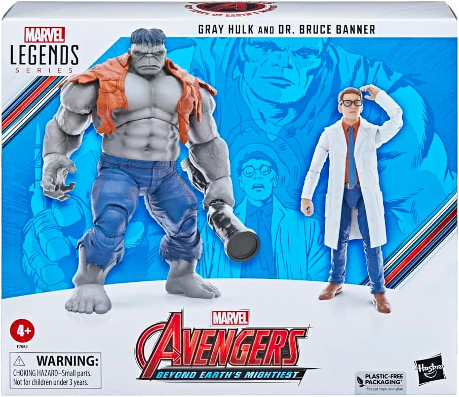 Marvel Legends Grey Hulk and Dr. Bruce Banner Figures