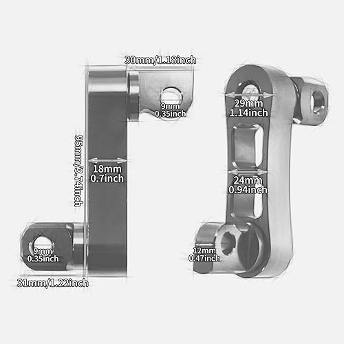 Miniatura 6 de Estriberas ajustables para motocicleta, clavijas de autopista para montaje masculino, abrazadera, abrazadera, soporte para Harley Sportster, Dyna,