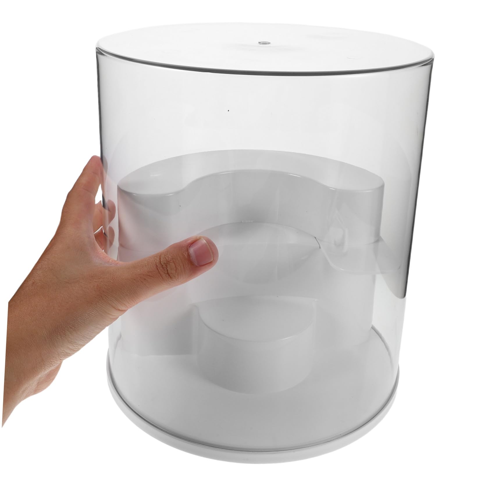 Ciieeo Transparente staubdichte Displayvitrine aus kratzfestem Kunststoff für Sammelfiguren mit modularer Anordnung einfach montierbar als Aufbewahrungsschrank für Miniaturen