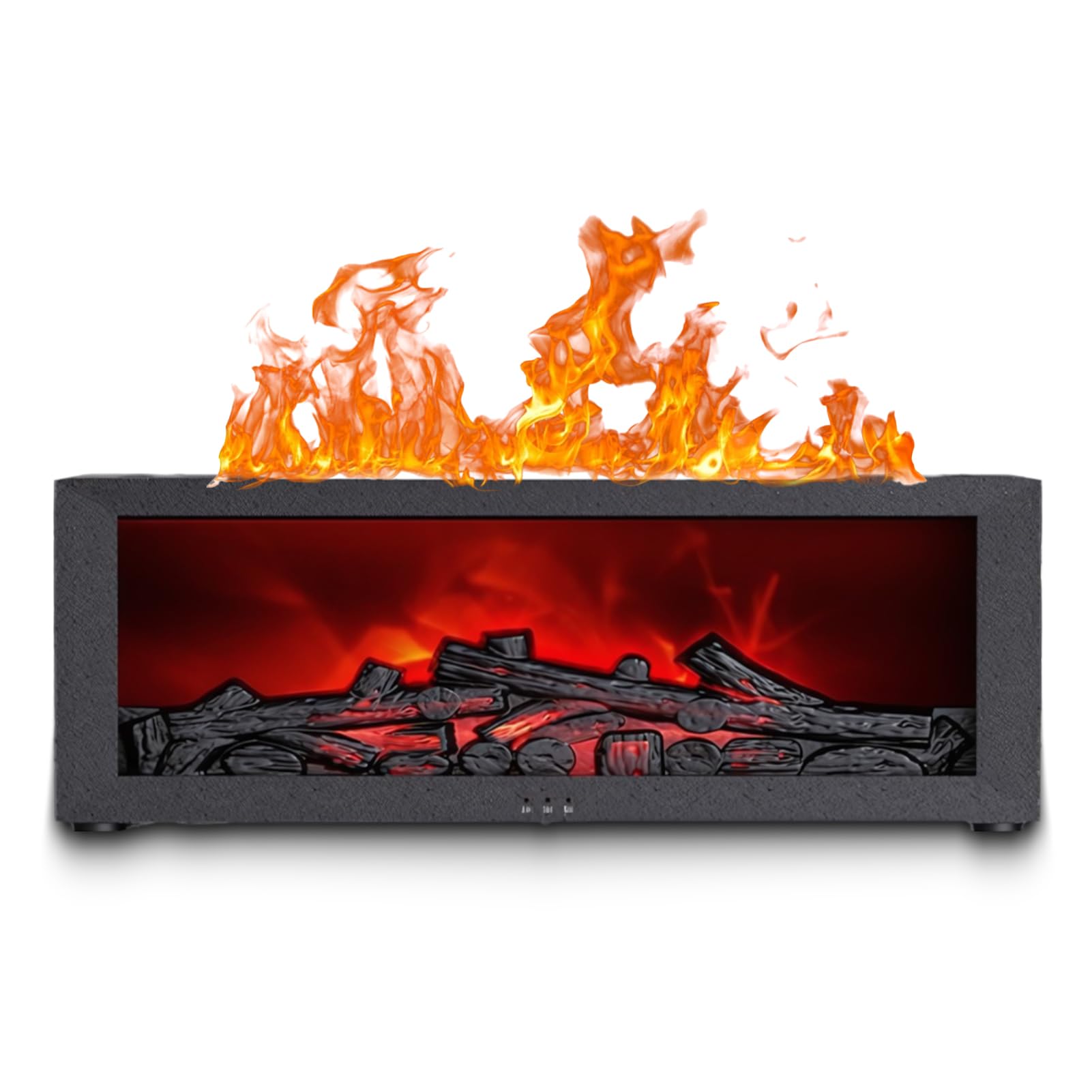 Humidificador de Chimenea con Llama 3D, Difusor Silencioso para Chimenea con Temporizador, Difusor de Aire de Fuego de Aromaterapia de Aceite Esencial con Luz Ambiental para el