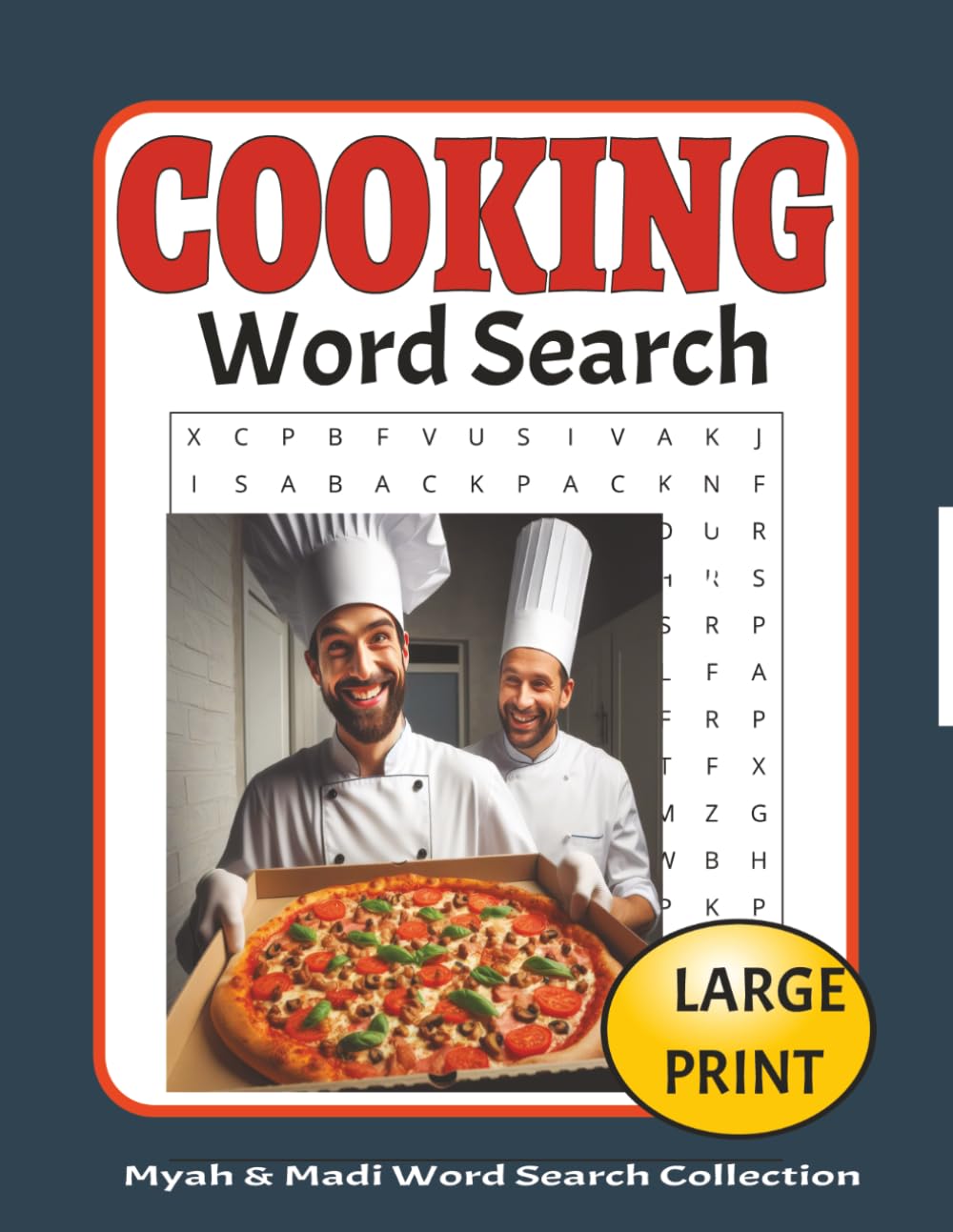Cooking Word Search Puzzle Book: 50 Large Print Puzzles for Cooking Lovers, Relaxation & Fun