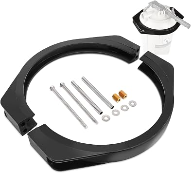 ECX4000C Pool Filter Clamp Assembly Compatible with Hayward Perflex Extended-Cycle D.E. Filters EC30 EC40 EC40AC EC40C90, Includes Heavy-Duty Bolts Nuts Spacers & Washers