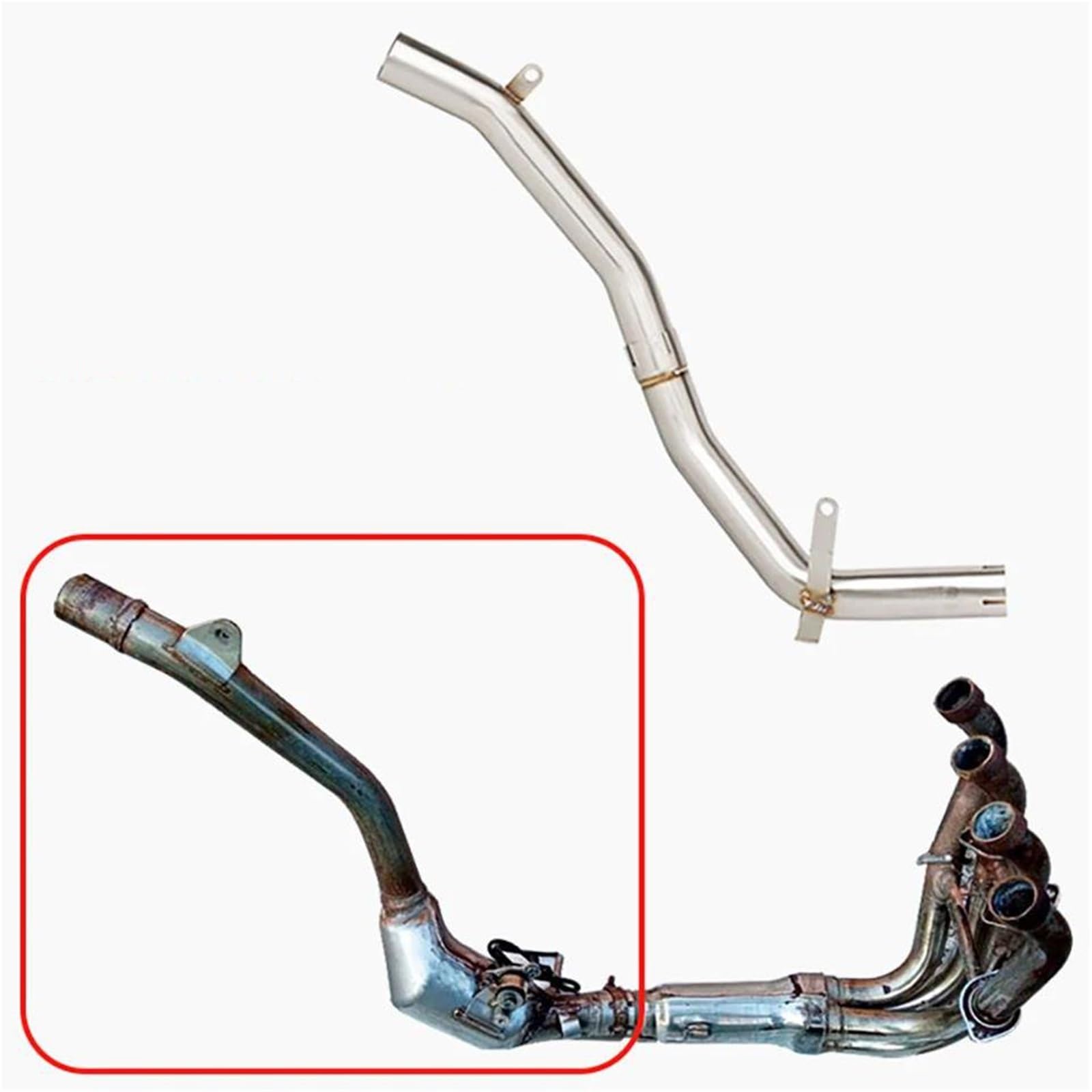 Genérico Silenciador de Escape Silenciador De Escape Motocicleta para Suzuki GSR600 BK600 GSR 600 (2006, 2007, 2008, 2009, 2010 Y 2011)