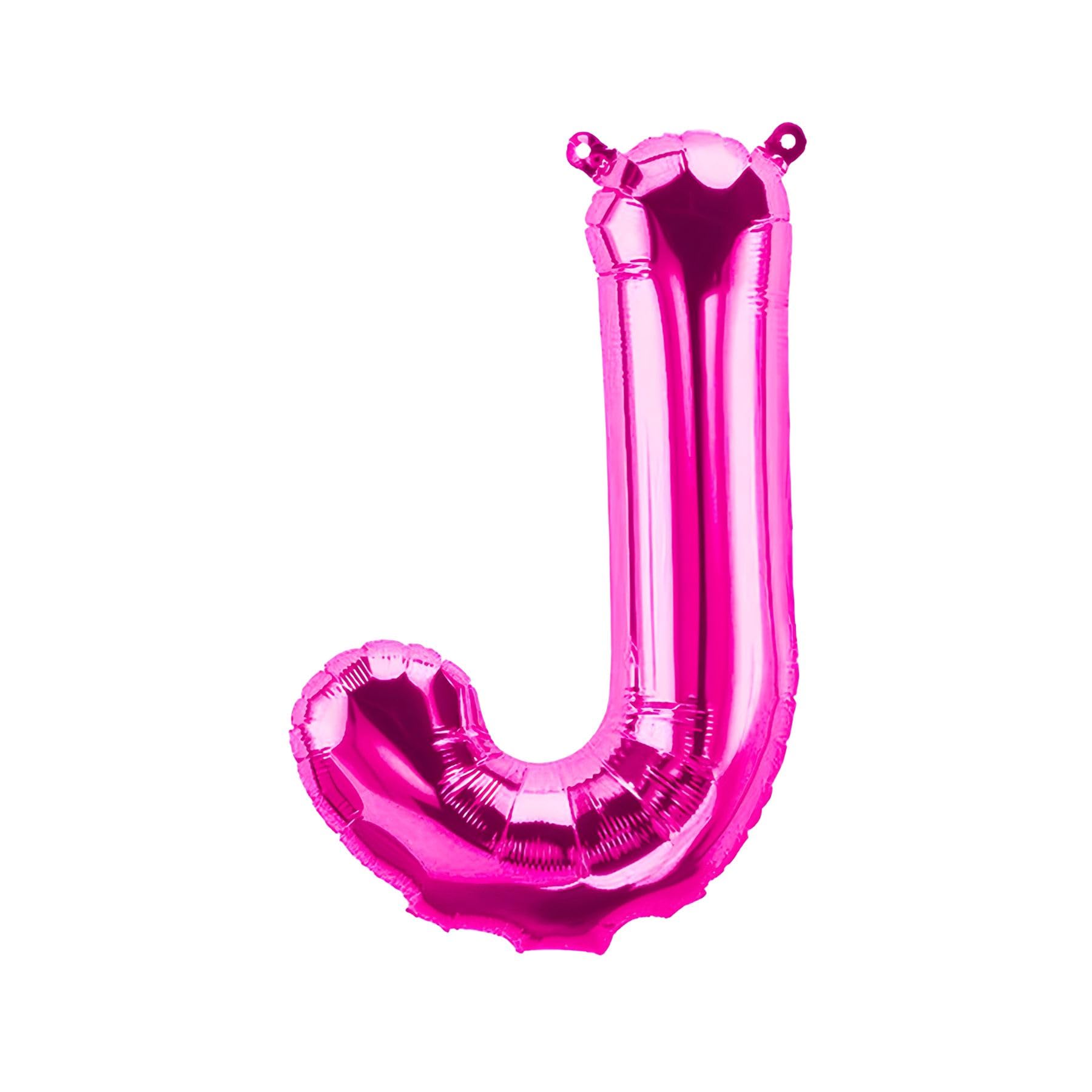 Foil Balloons Letters Pink - 40/80/100 cm for Birthday Wedding Party Decoration Happy Birthday JGA Gift Balloon Graduation Giant Balloon ABI Large XXL Small Mini Pink Girl (40 cm - J)