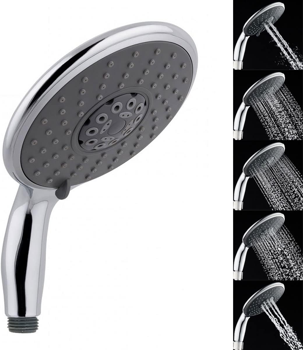 ECOSPA Large Shower Head 150mm Diameter 5 Function Modes High Pressure Handheld Shower Head