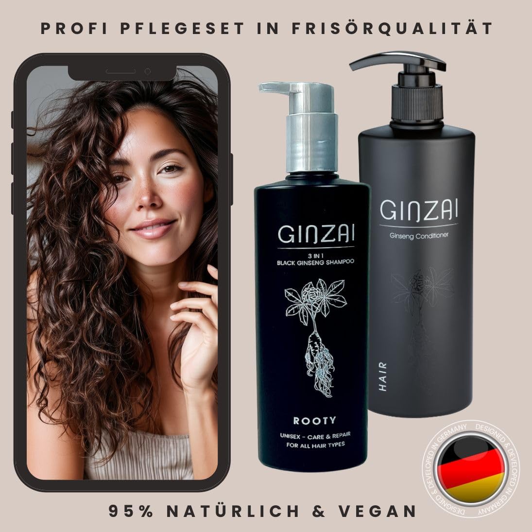 Szampon do włosów 500 ml i odżywka 300 ml w zestawie – koreańskie kosmetyki wzmacniające cebulki włosów – pielęgnacja nawilżająca i odżywka do włosów dla uzyskania błyszczących włosów – kuracja