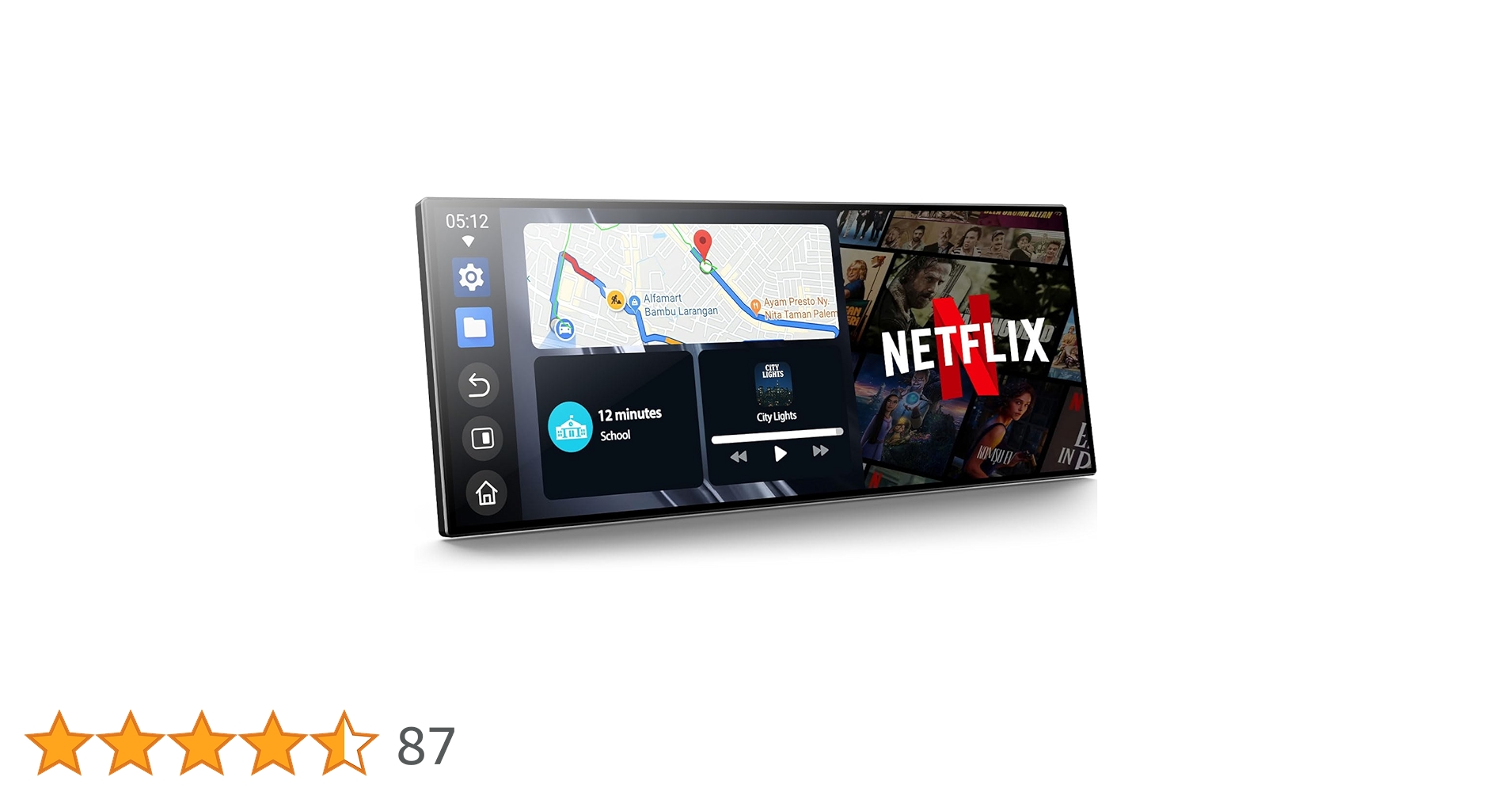 Amazon.co.jp: Volamディスプレイオーディオ 10.25インチ2画面