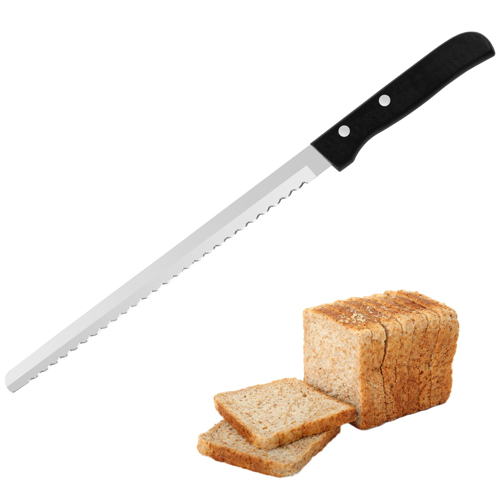 SMI - Solingen Coltello pane Coltello formaggio Coltello burro Coltello da tavola Manico in legno d'ulivo - Made in Germany