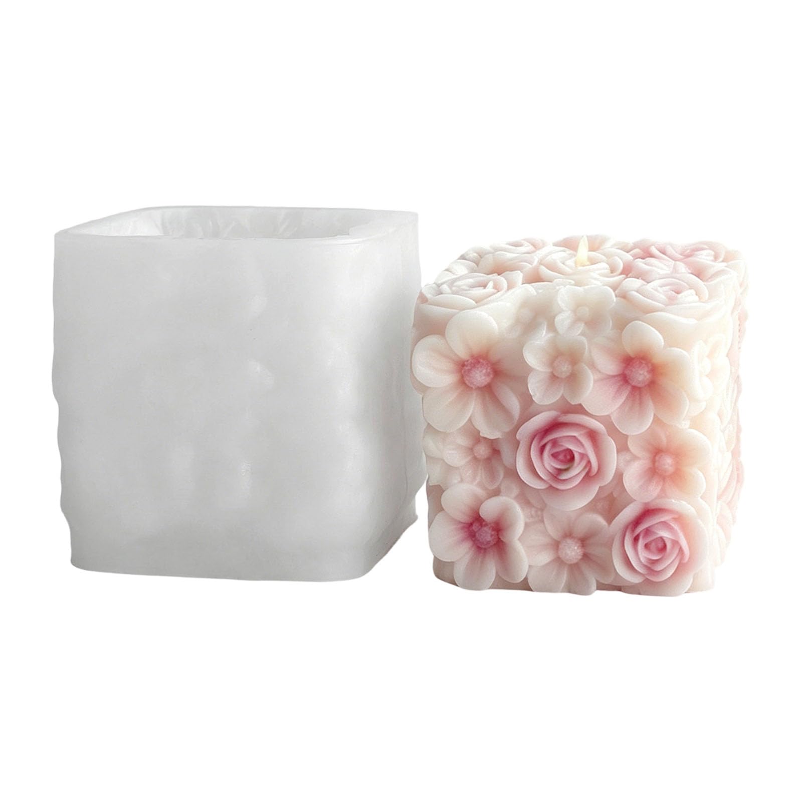 EXQIOUR Flower Silicone Molds for Epoxy Resin Making Soap Gypsum Decoration Wedding Floral Arrangements Cast