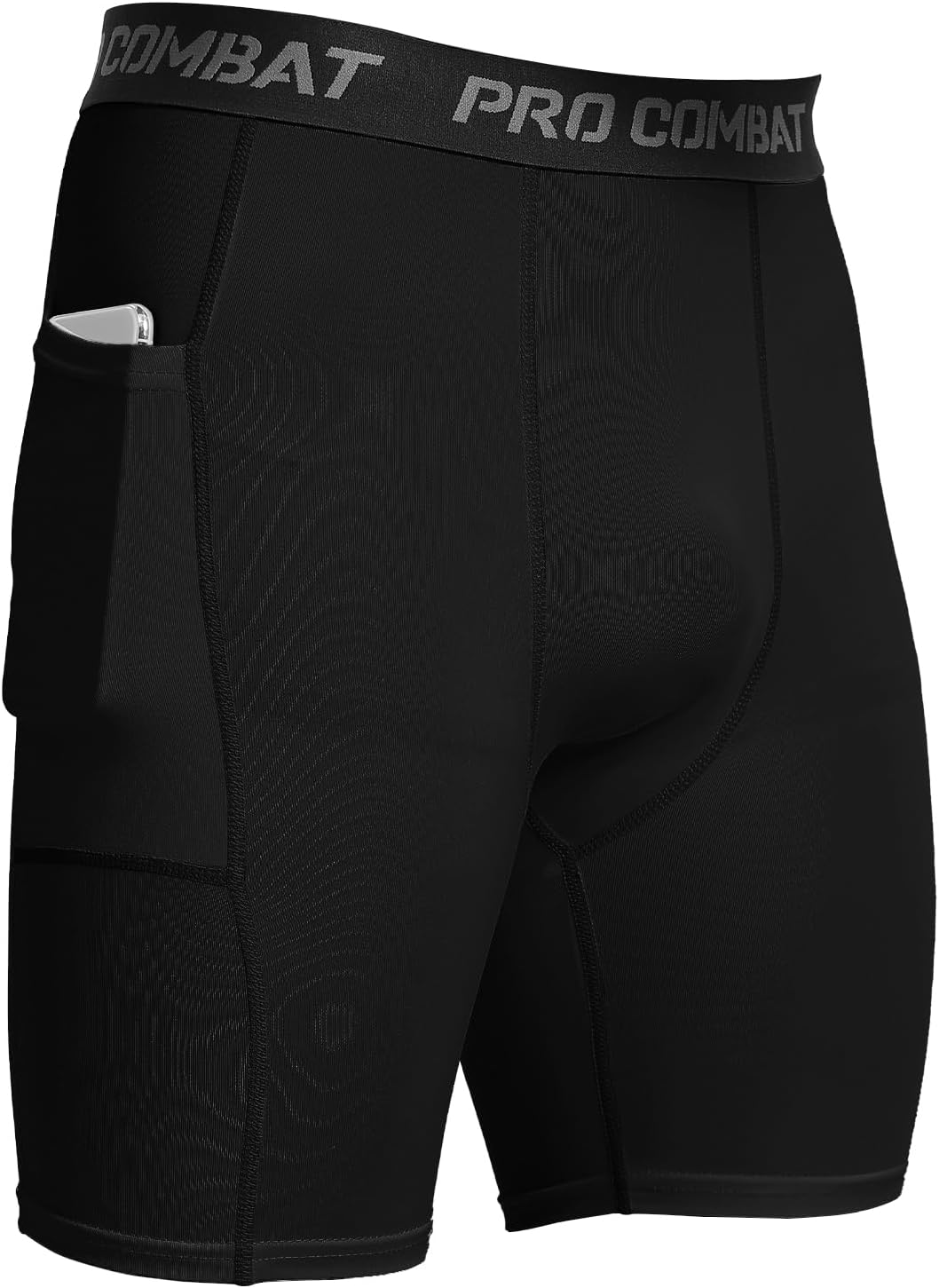 HYCOPROT Compression Shorts Men with Pocket Spandex Sports Tights Athletic Performance Baselayer Workout Running Underwear