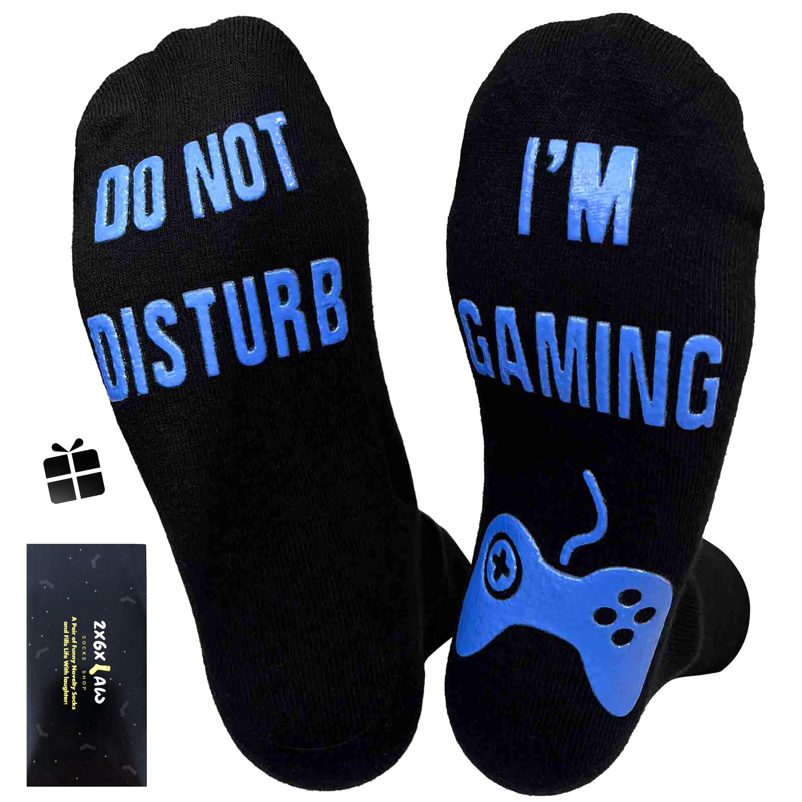 ZXGXLAW Do Not Disturb I'm Gaming Socks,Birthday Gifts For Men Boy Dad Teen Boys Gamer Fathers Day Christmas