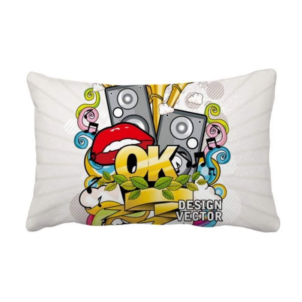 Coussin de canapé style street art multicolore pour dynamiser la décoration de votre salon